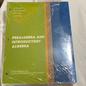 Prealgebra and introductory algebra book